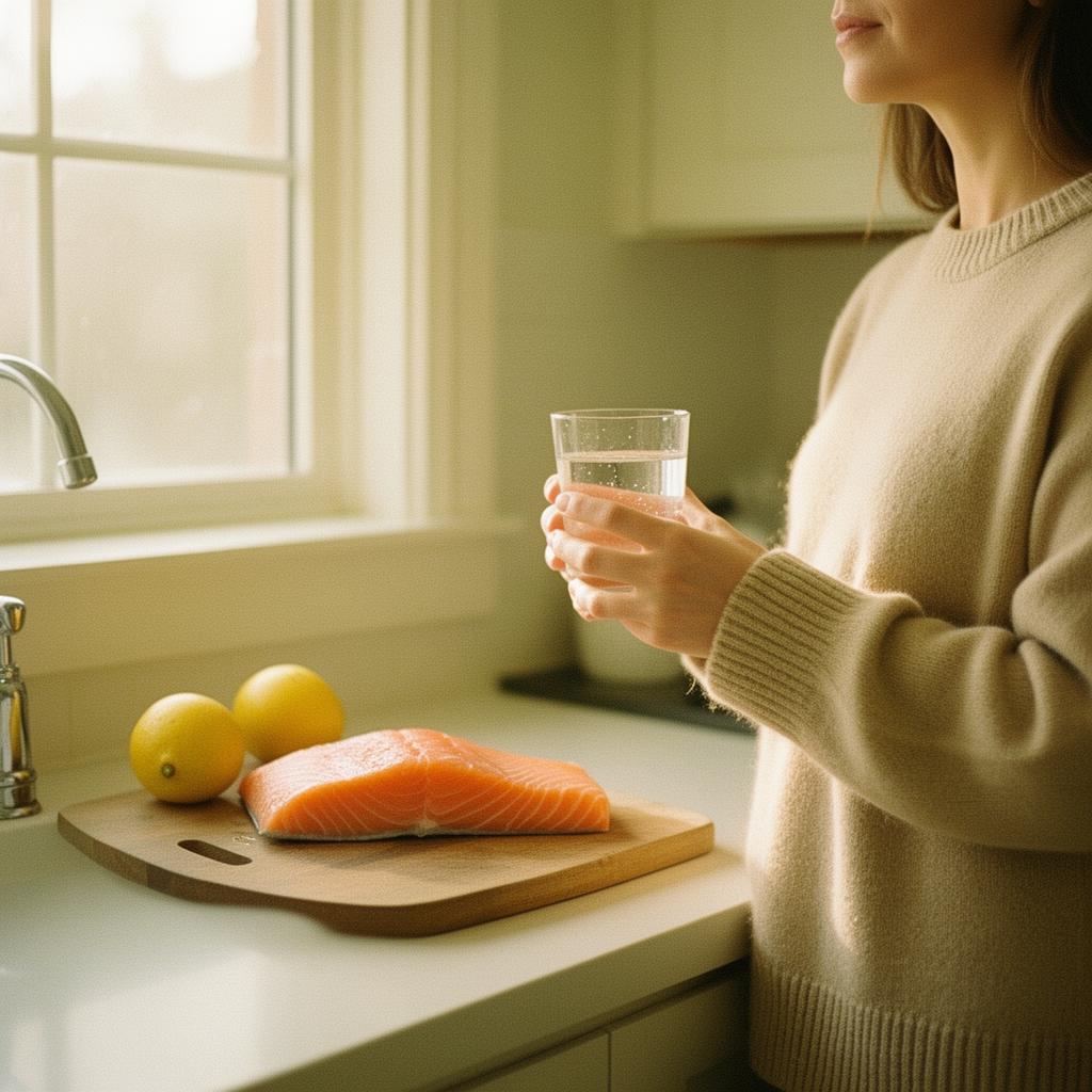Quiet kitchen lifestyle moment